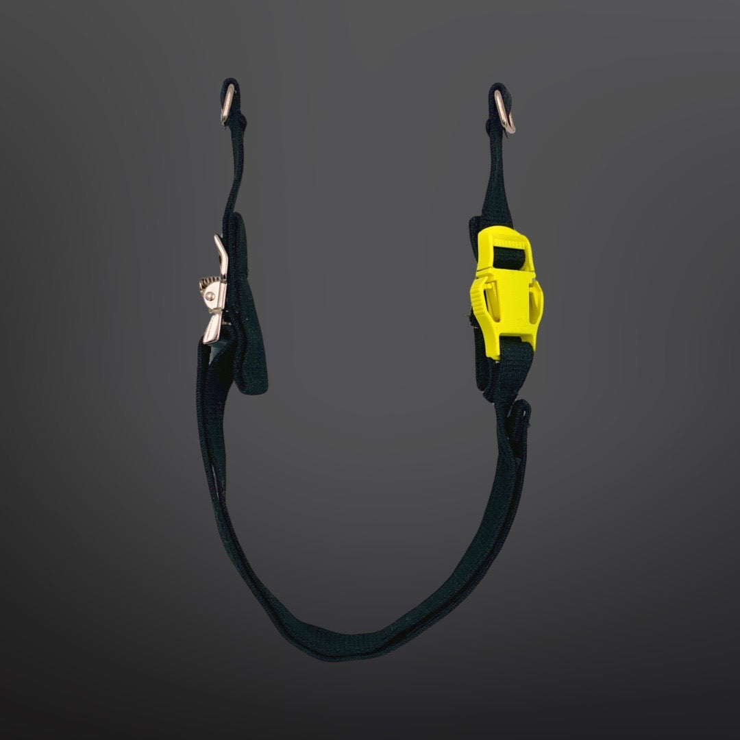 Quick Release Postman Slide Chinstrap Extended Size RagTop Fire