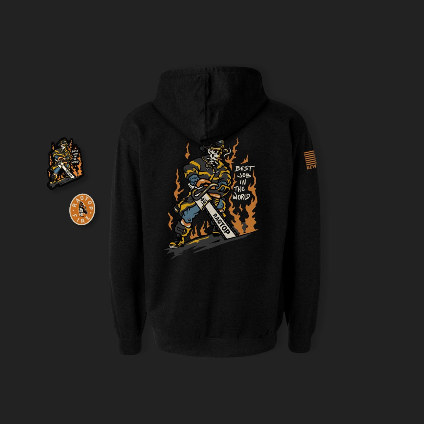 Sudadera con capucha Club + pegatinas
