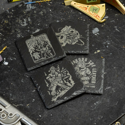 Slate Coaster Set