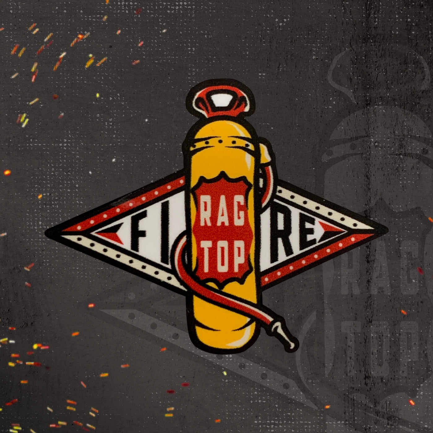 RagTop Fire Extinguisher Decal