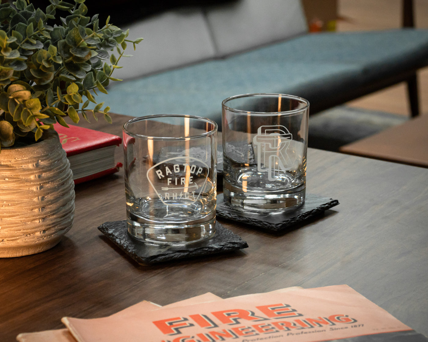 RagTop Fire Whiskey Glass