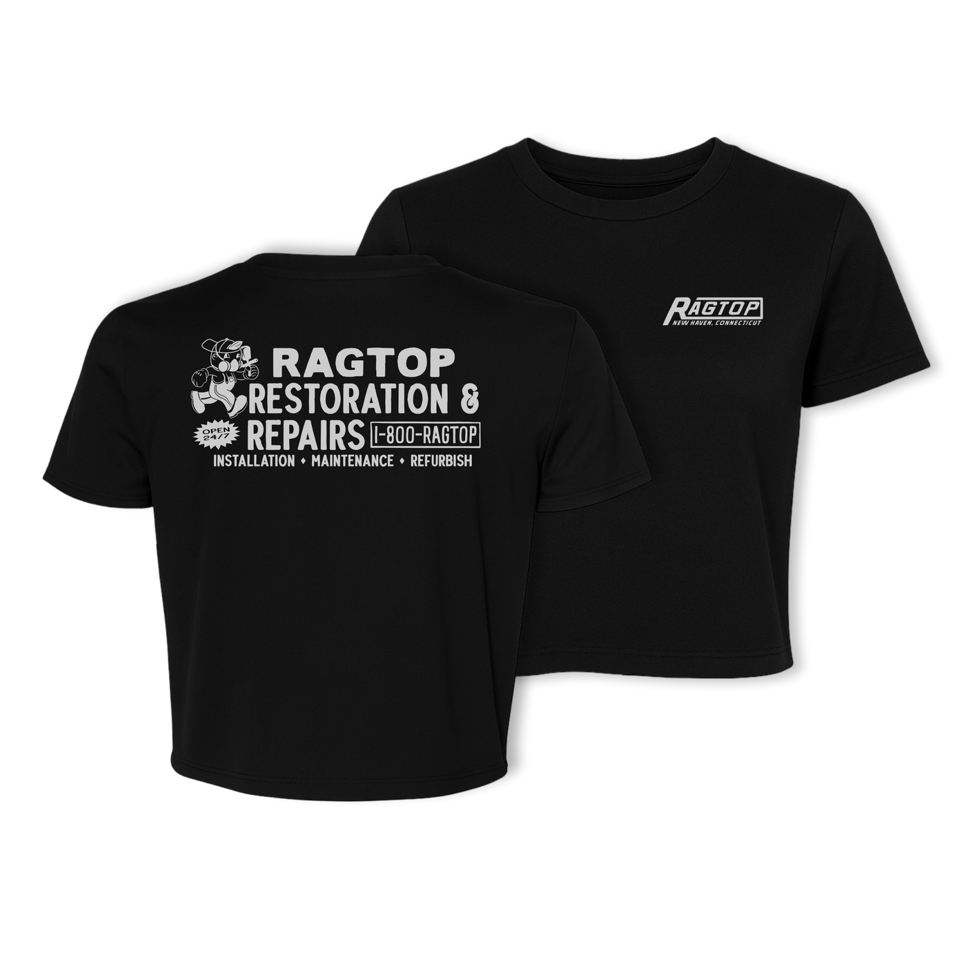 Womens 1-800 RAGTOP Cropped Tee