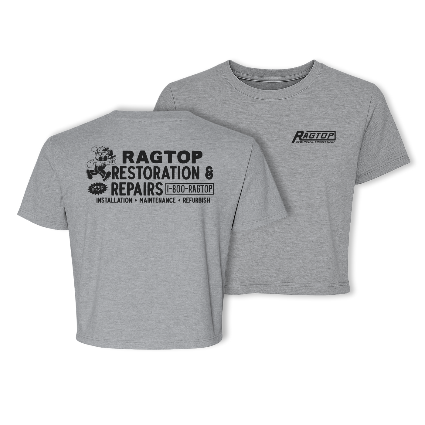 Womens 1-800 RAGTOP Cropped Tee