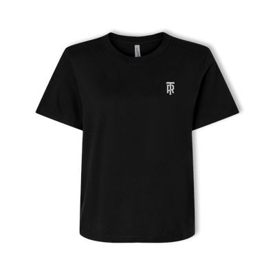 Womens Embroidered Letterstack Tee