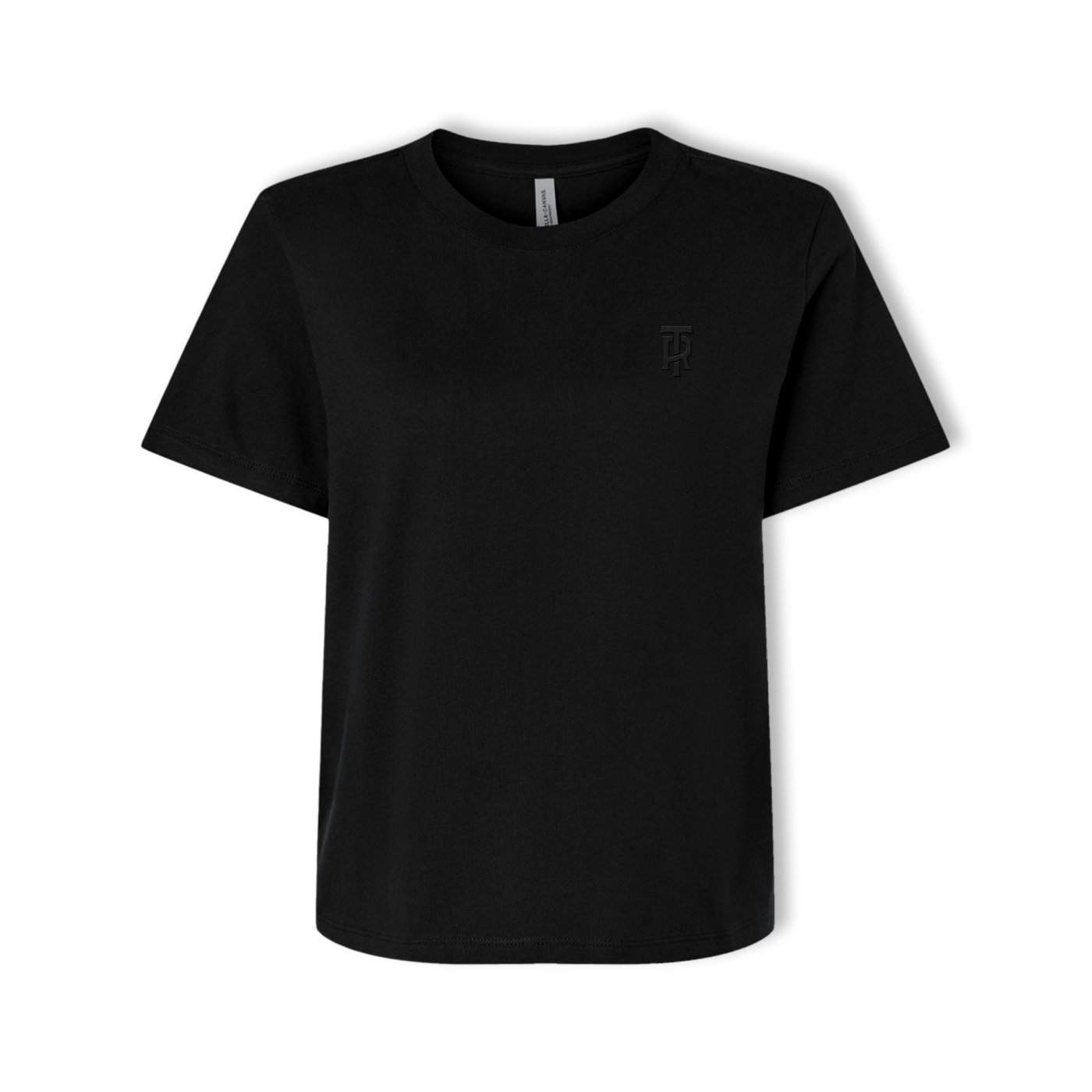 Womens Embroidered Letterstack Tee