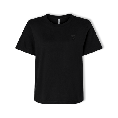 Womens Embroidered Letterstack Tee