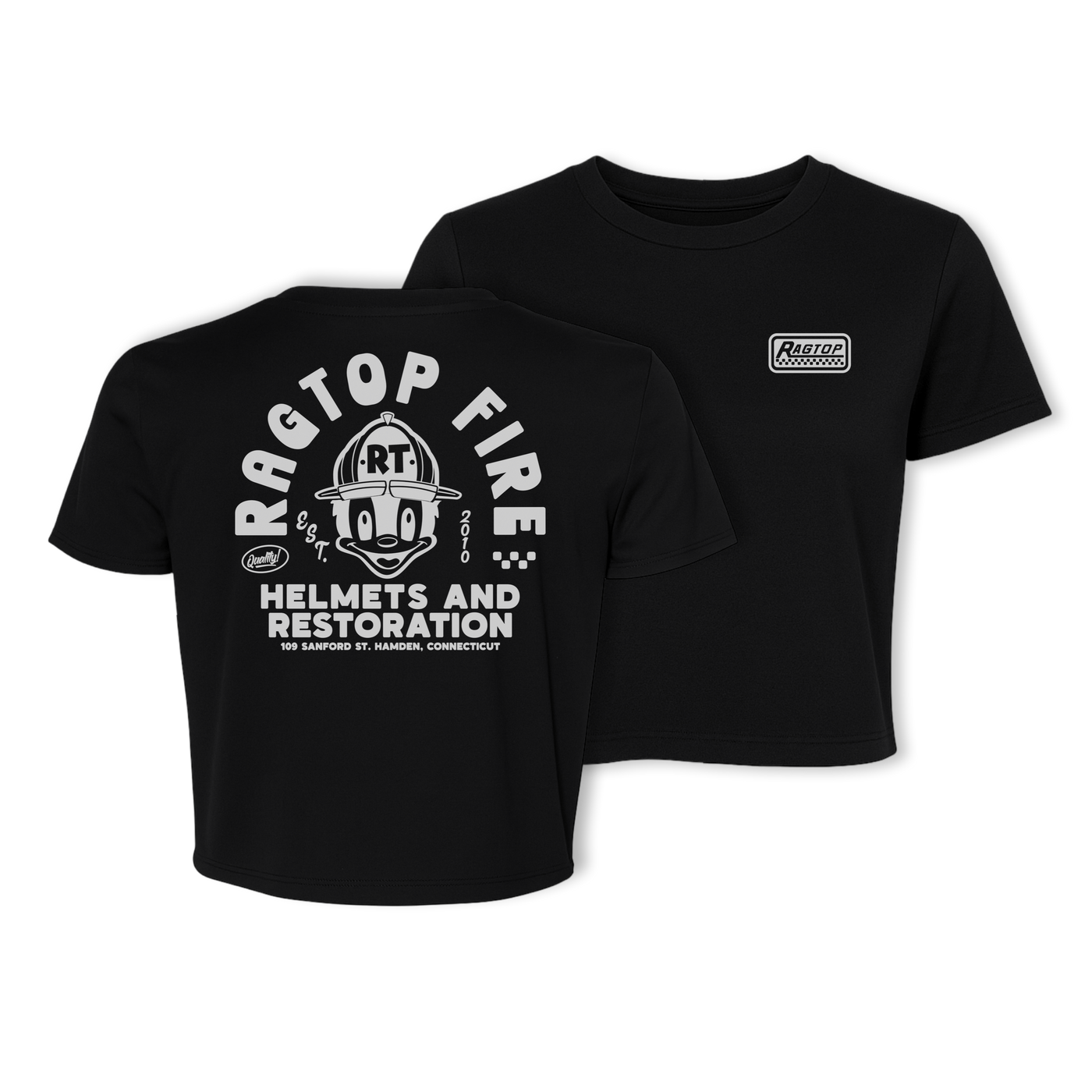 Womens Mascot Cropped Tee