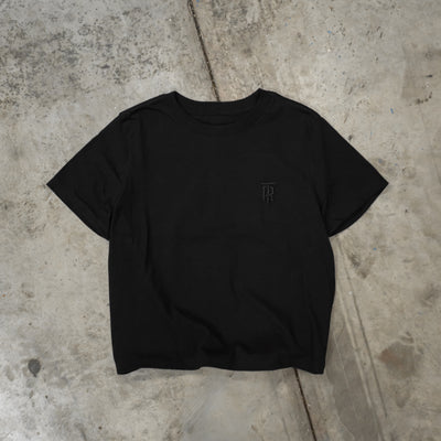 Womens Embroidered Letterstack Tee