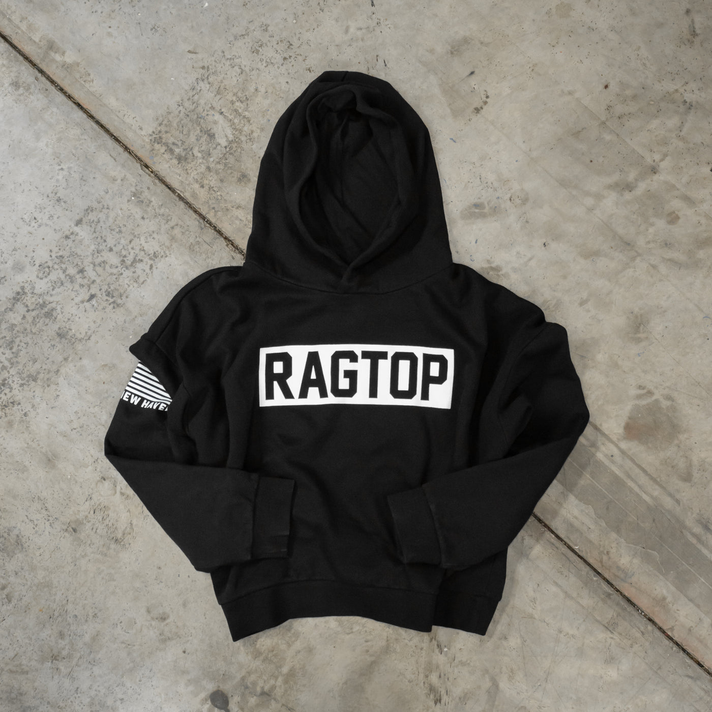 Womens Inverted Cropped Hoodie