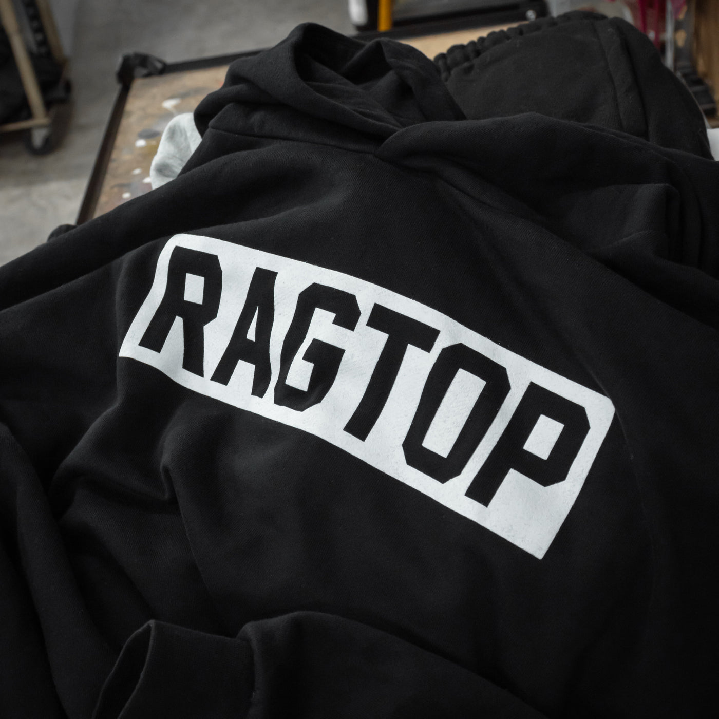 Womens Inverted Cropped Hoodie