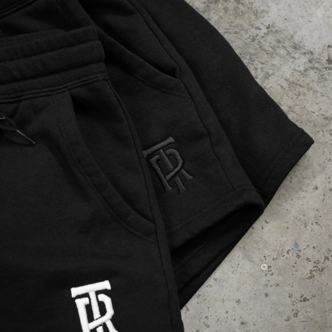 Womens Embroidered Letterstack Shorts